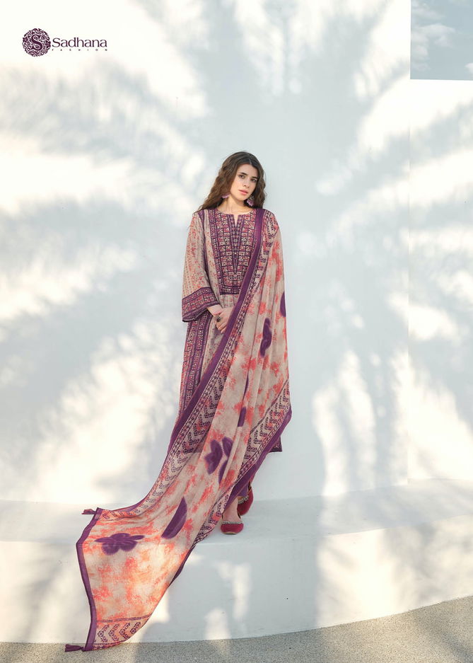 Mannat By Sadhana Pure Muslin Silk Printed Dress Material Wholesale Market In Surat